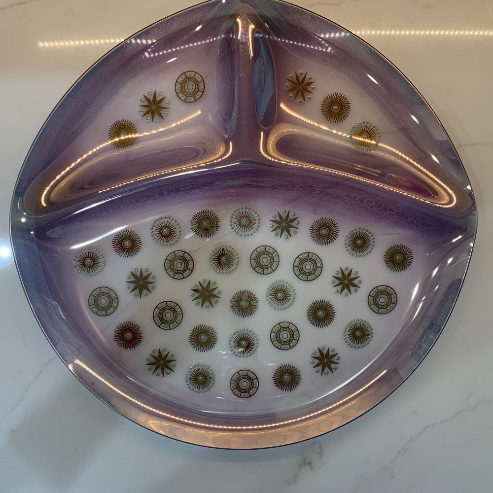 -Spectacular MCM Dorothy Thorpe Glama Atomic Starburst Platter -MCM Space Luxe - Picture 2 of 15